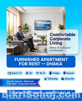 Fully Furnished Apartments for Rent – Bashundhara R/A